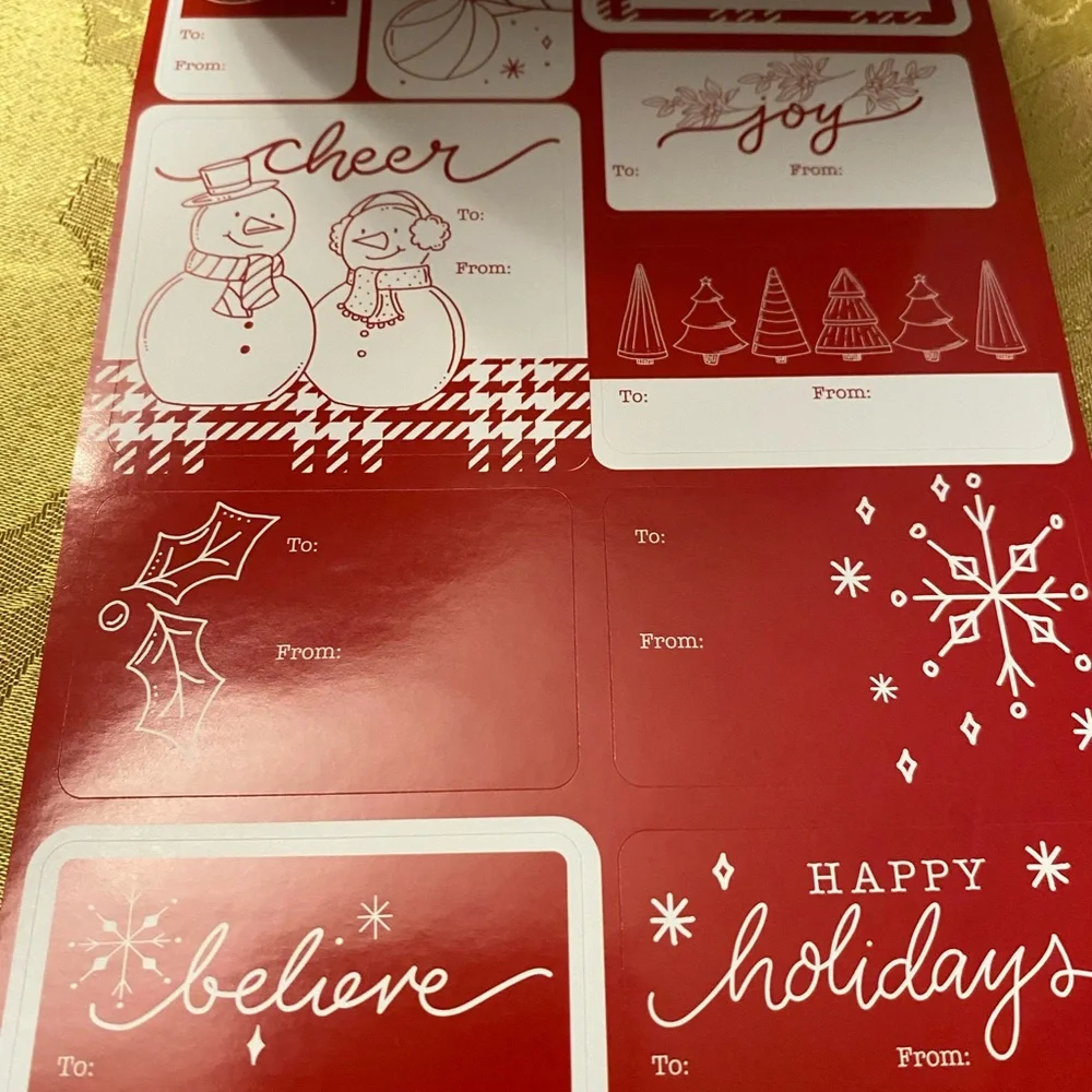 Christmas Holiday Bags and Tags